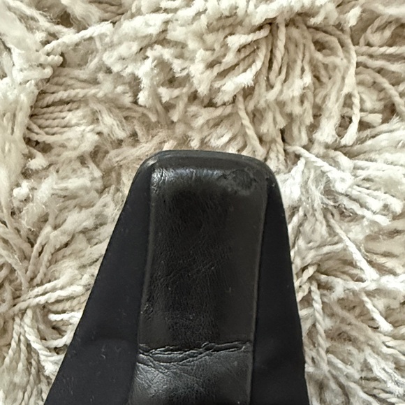 Paul Green Black Ankle Boots with Leather Accent - Picture 7 of 7